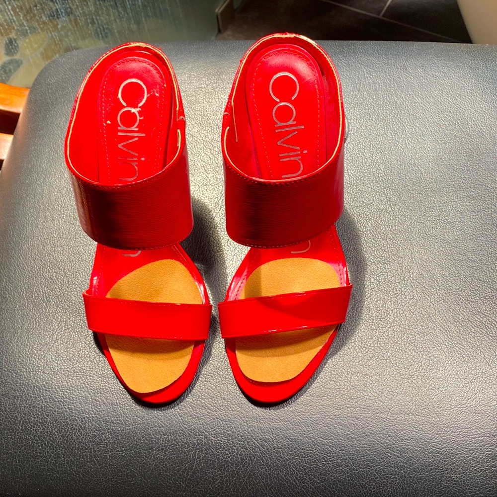 Calvin Klein Red Sandals